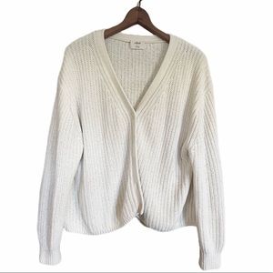 Aritzia Wilfred cropped boxy fit cardigan sweater